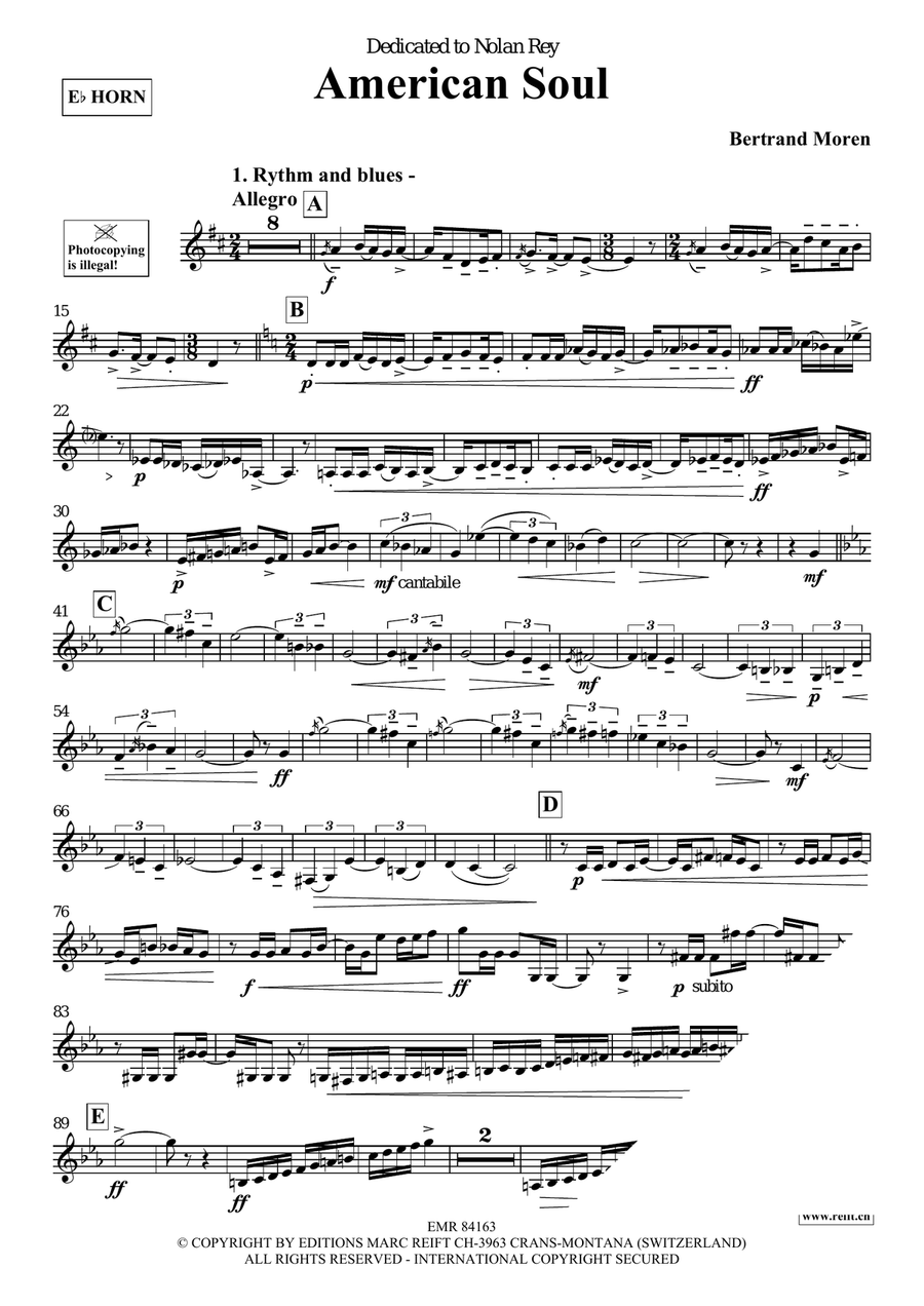 American Soul American Soul Horn scores gallery preview page 4