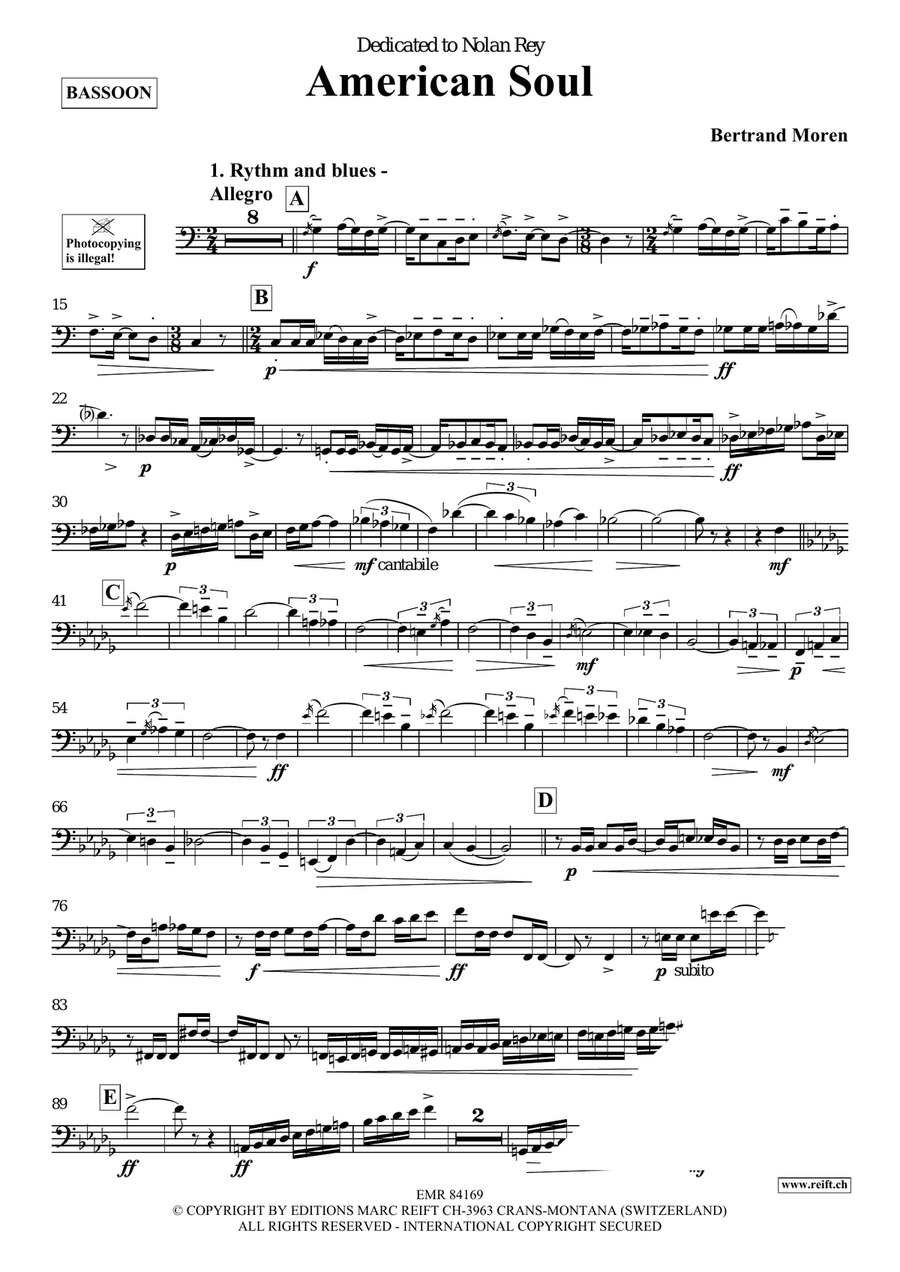 American Soul American Soul Bassoon Solo scores gallery preview page 4