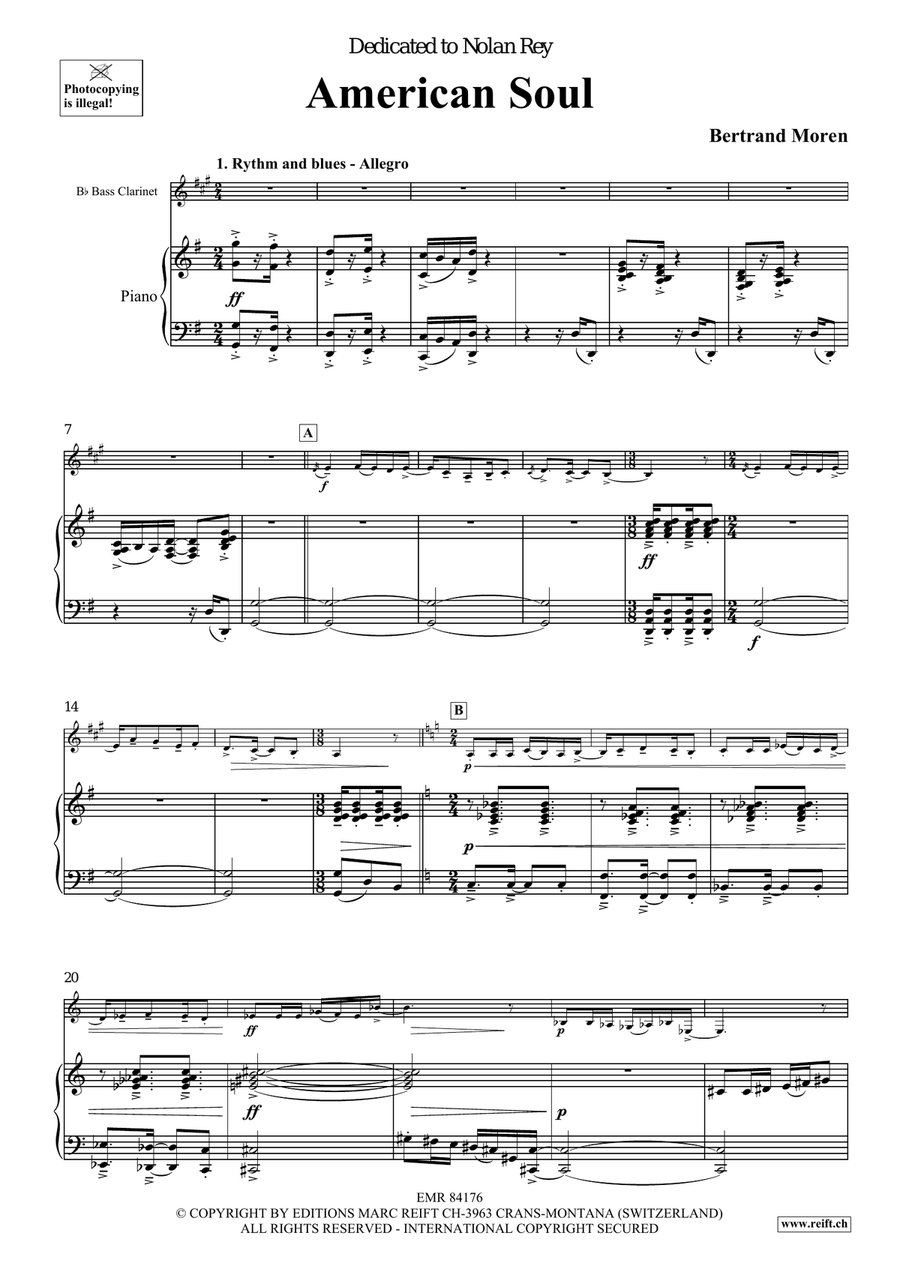 American Soul American Soul Bass Clarinet scores gallery preview page 5