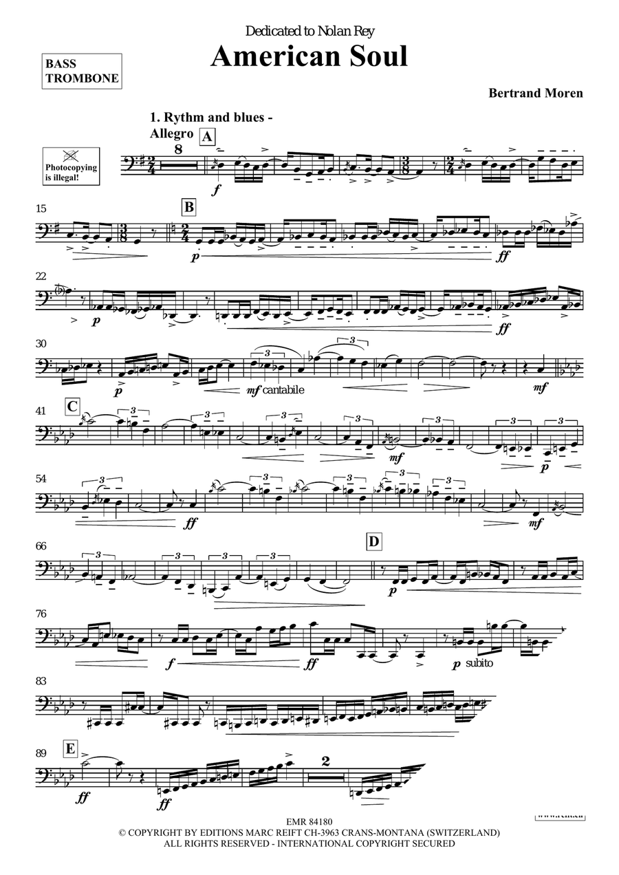 American Soul American Soul Bass Trombone scores gallery preview page 4