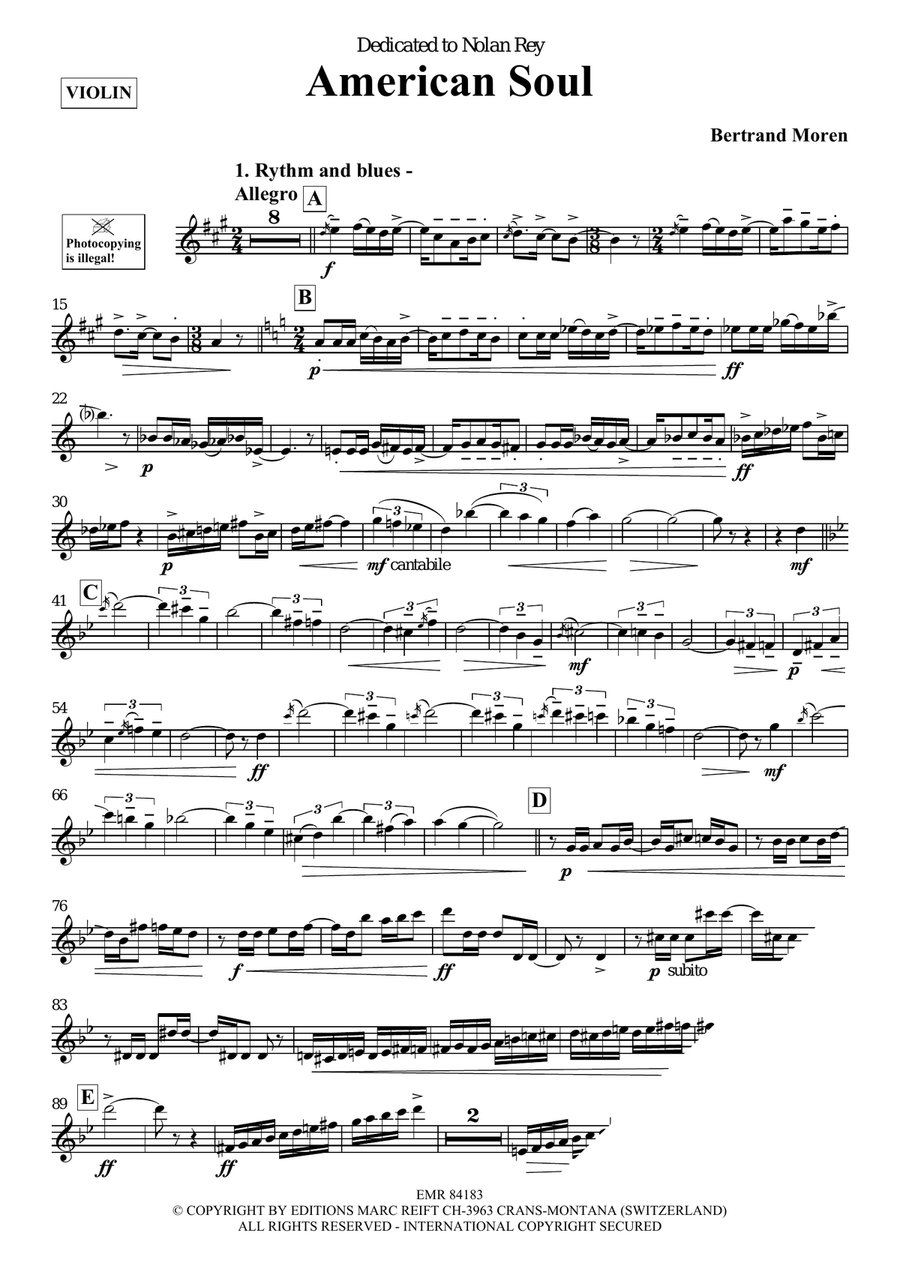 American Soul American Soul Violin Solo scores gallery preview page 4