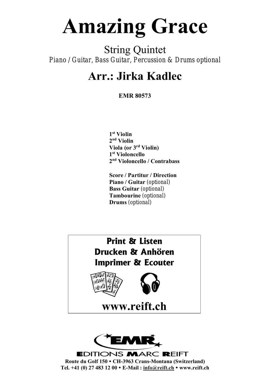 Amazing Grace Amazing Grace String Quintet scores gallery preview page 2