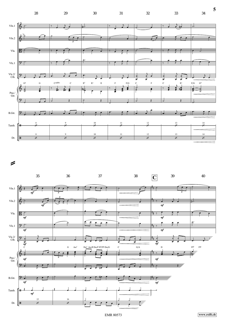 Amazing Grace Amazing Grace String Quintet scores gallery preview page 5