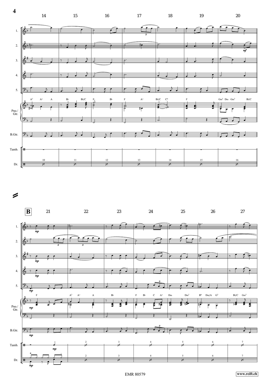 Amazing Grace Amazing Grace Woodwind Quintet scores gallery preview page 4