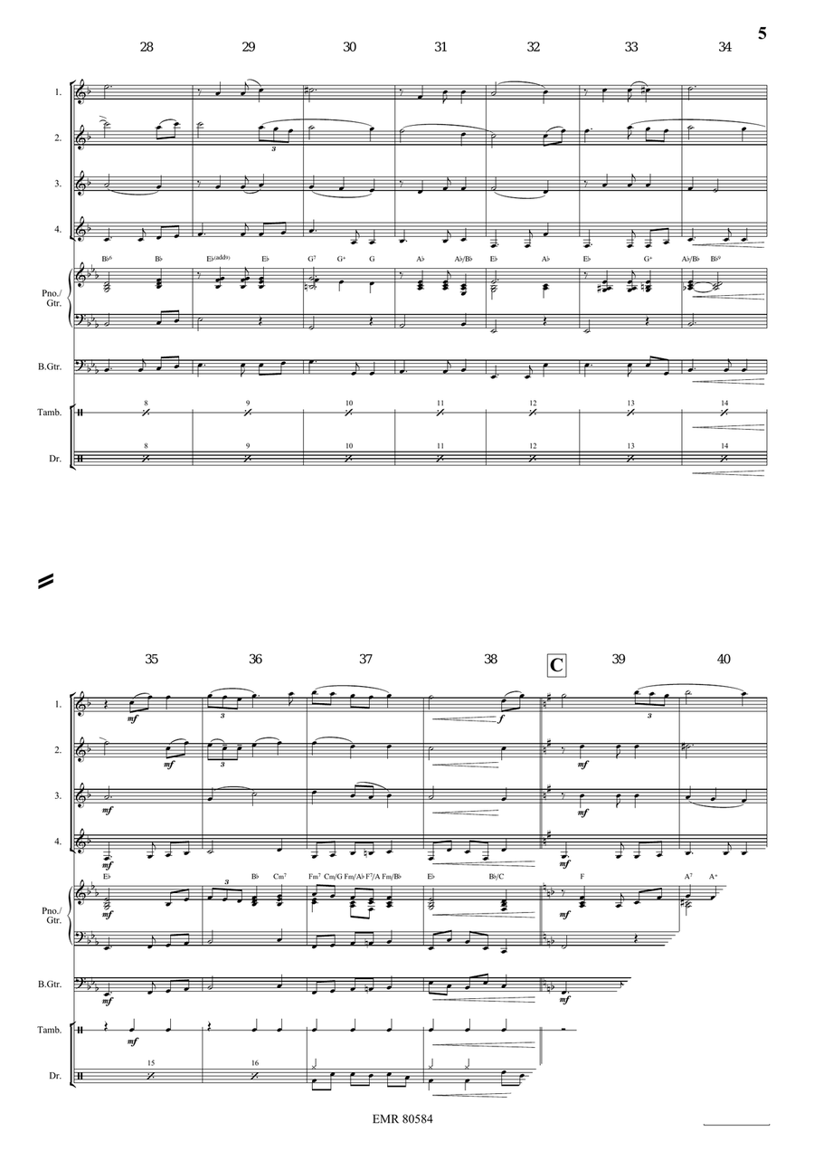 Amazing Grace Amazing Grace Clarinet Quartet scores gallery preview page 5