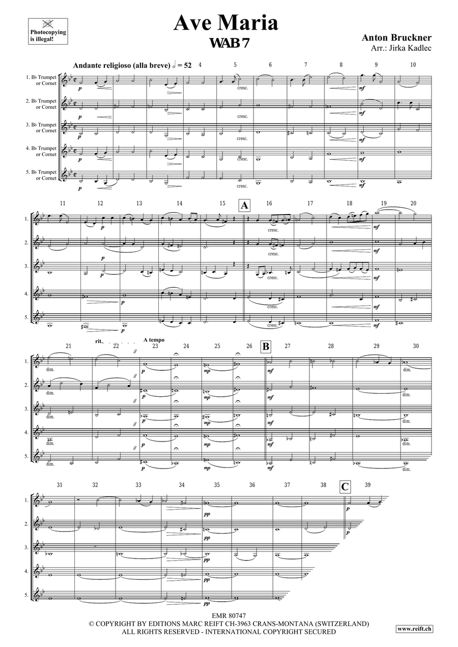 Ave Maria Ave Maria Cornet scores gallery preview page 3