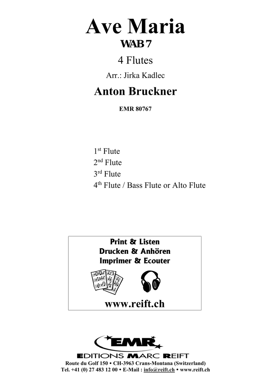 Ave Maria Ave Maria Flute Quartet scores gallery preview page 2