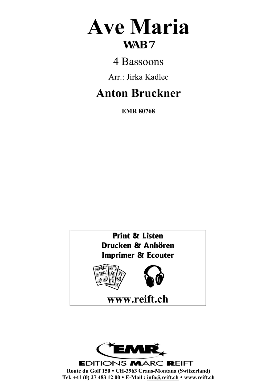 Ave Maria Ave Maria Bassoon Quartet scores gallery preview page 2