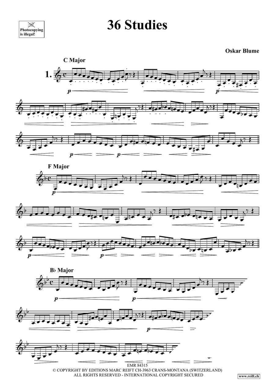 36 Studies Bass Clarinet scores gallery preview page 3