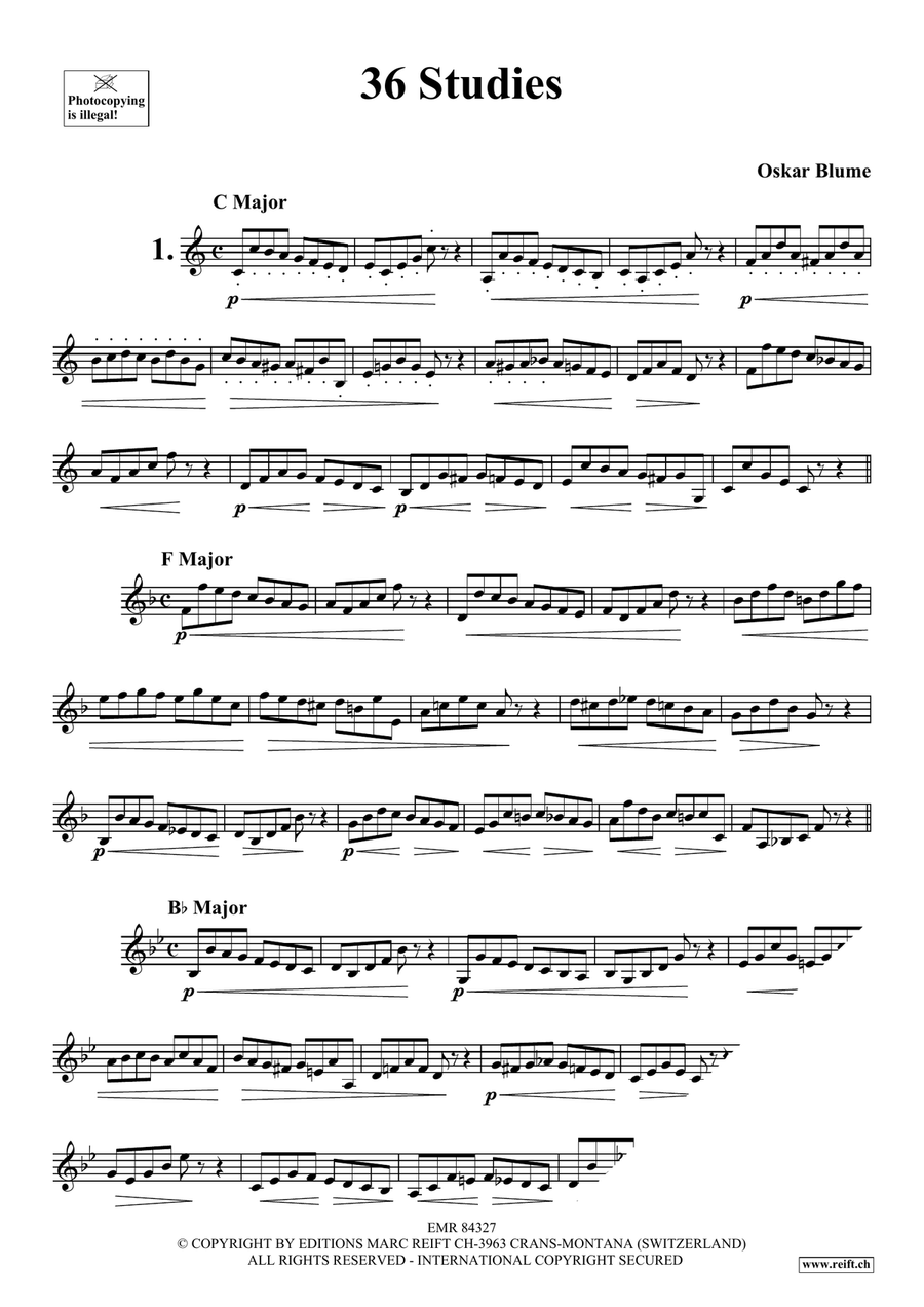 36 Studies 36 Studies Euphonium scores gallery preview page 3