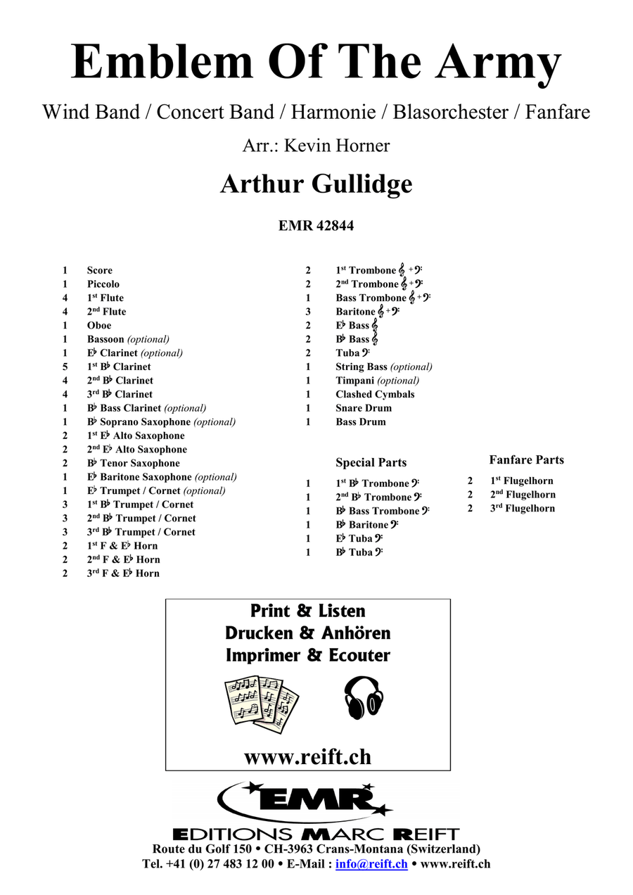 Emblem Of The Army Emblem Of The Army Concert Band scores gallery preview page 2
