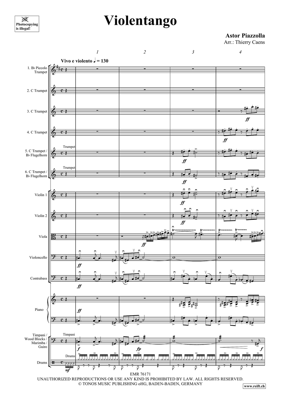 Violentango Violentango String Orchestra scores gallery preview page 3