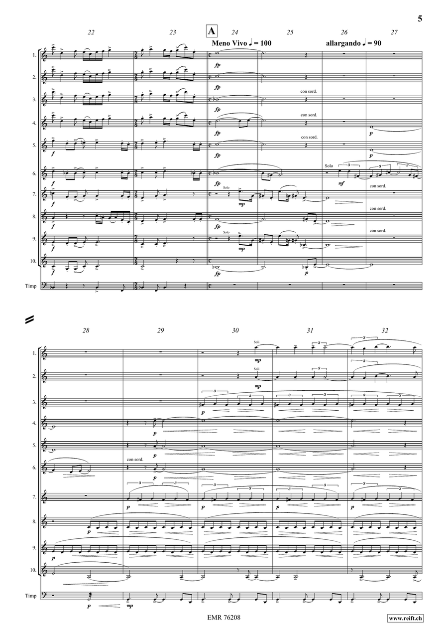 M.A. Fanfare Anniversaire Trumpet scores gallery preview page 5