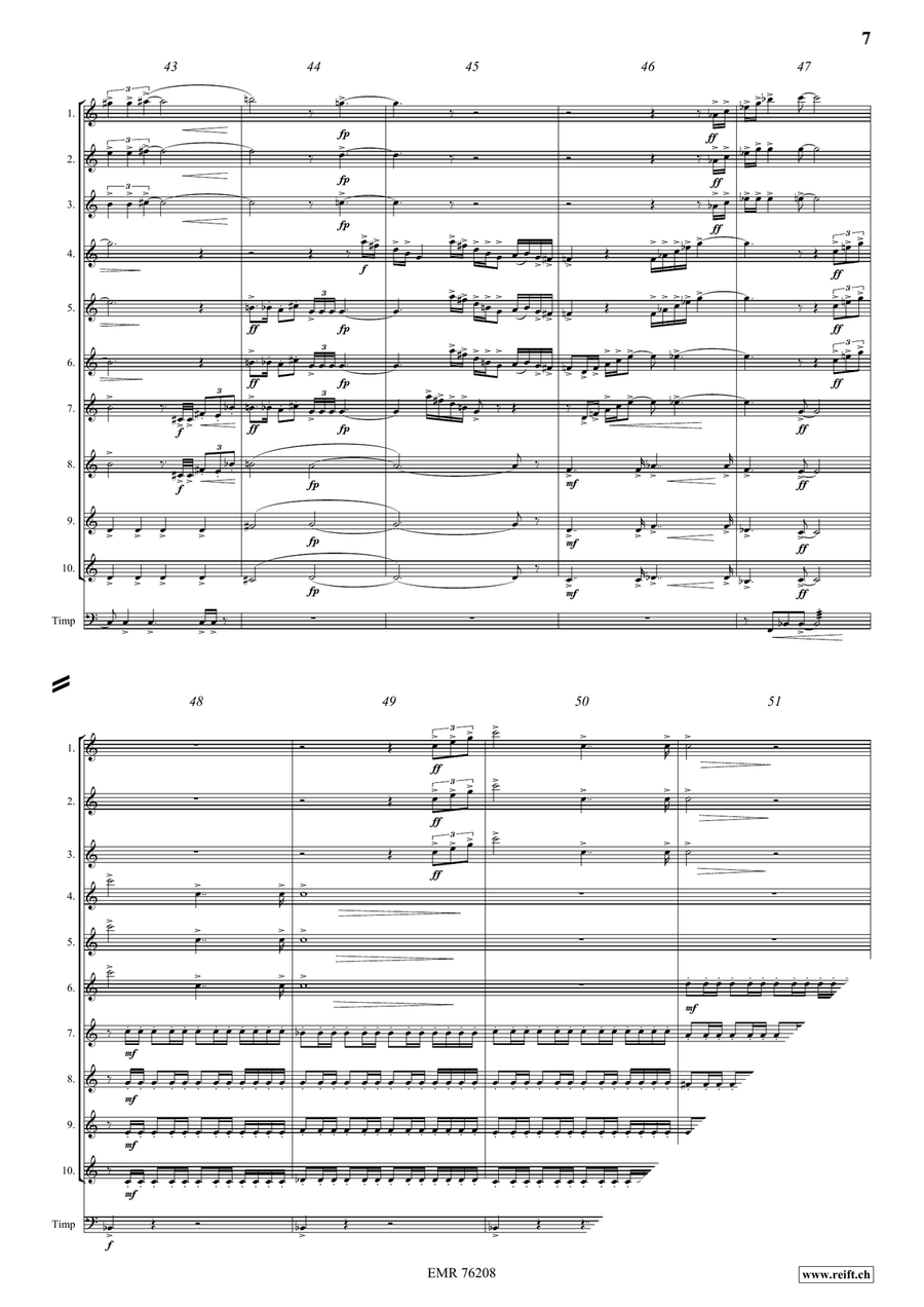 M.A. Fanfare Anniversaire Trumpet scores gallery preview page 7