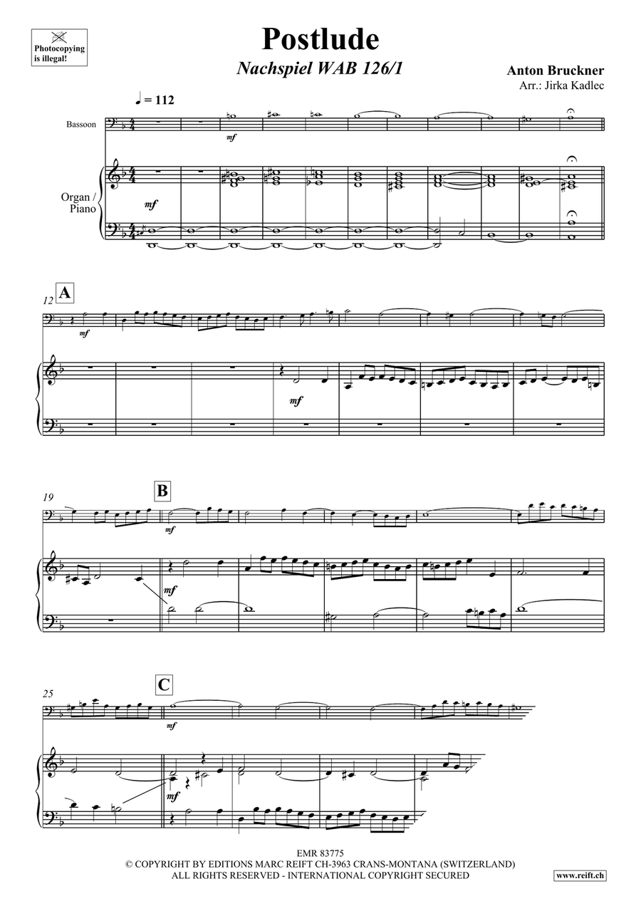 Postlude Postlude Bassoon Solo scores gallery preview page 3