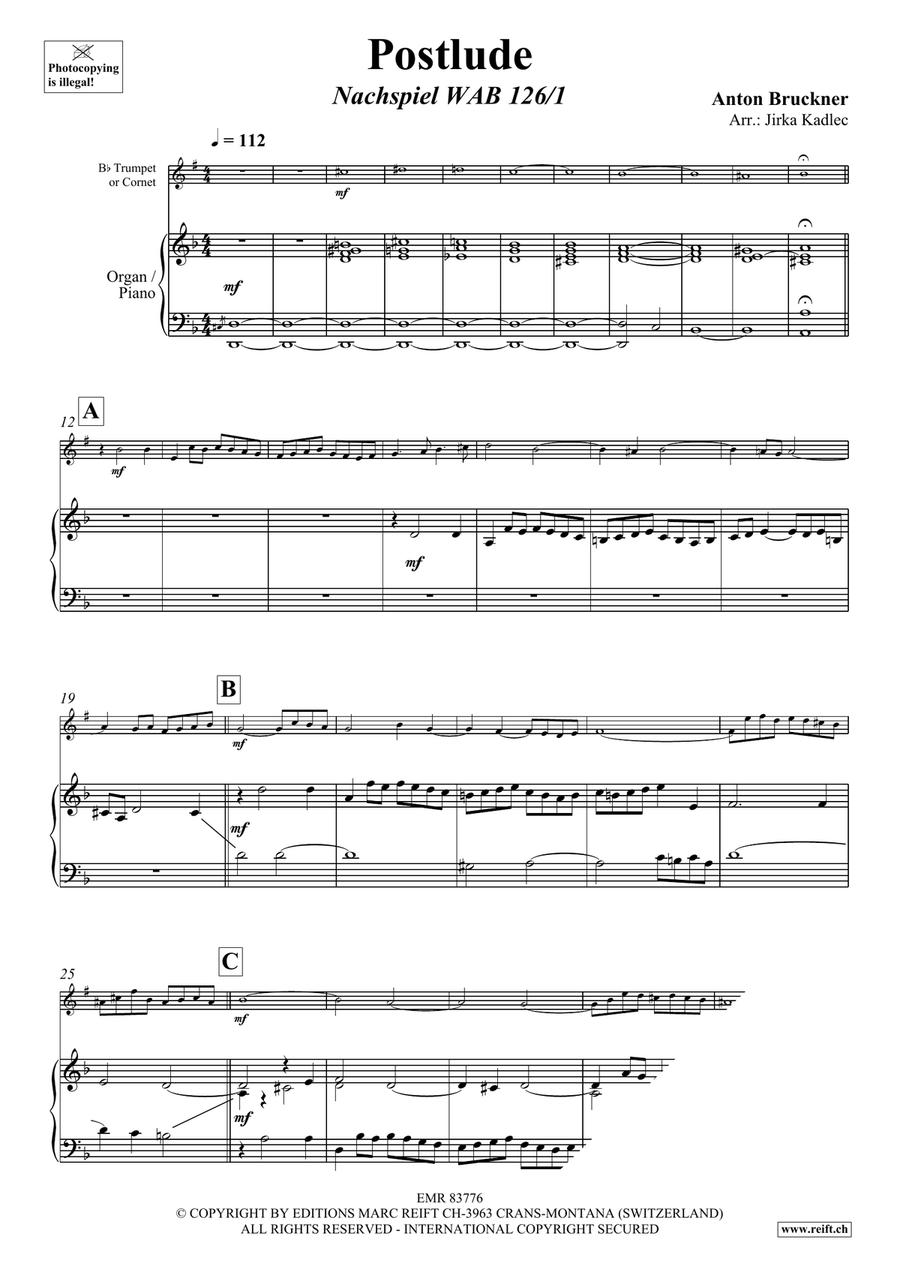 Postlude Postlude Cornet scores gallery preview page 3