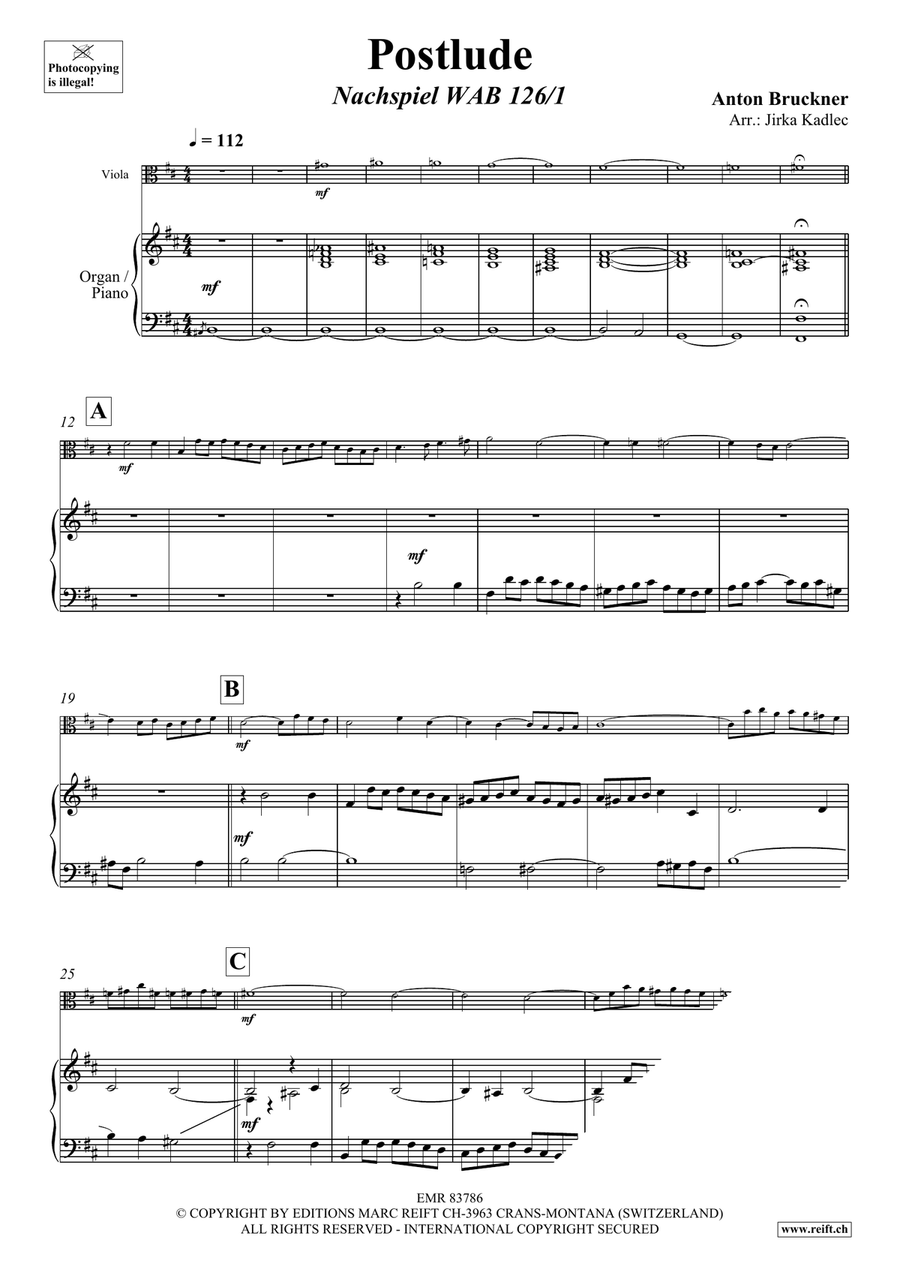 Postlude Postlude Viola scores gallery preview page 3