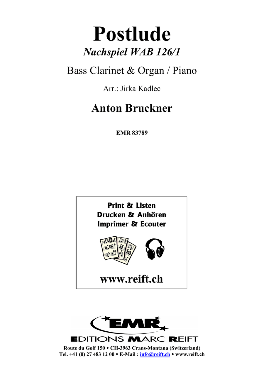 Postlude Postlude Bass Clarinet scores gallery preview page 2