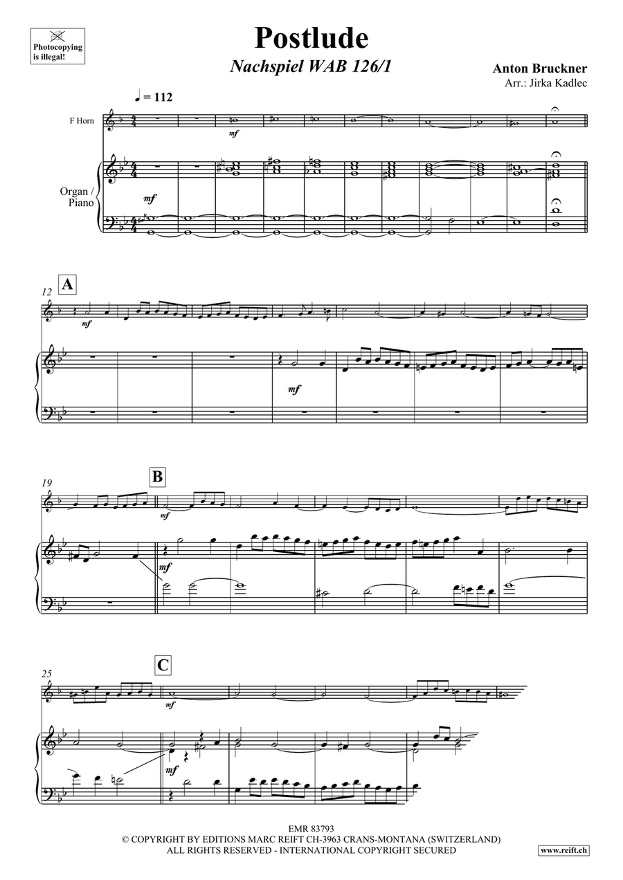 Postlude Postlude Horn scores gallery preview page 3