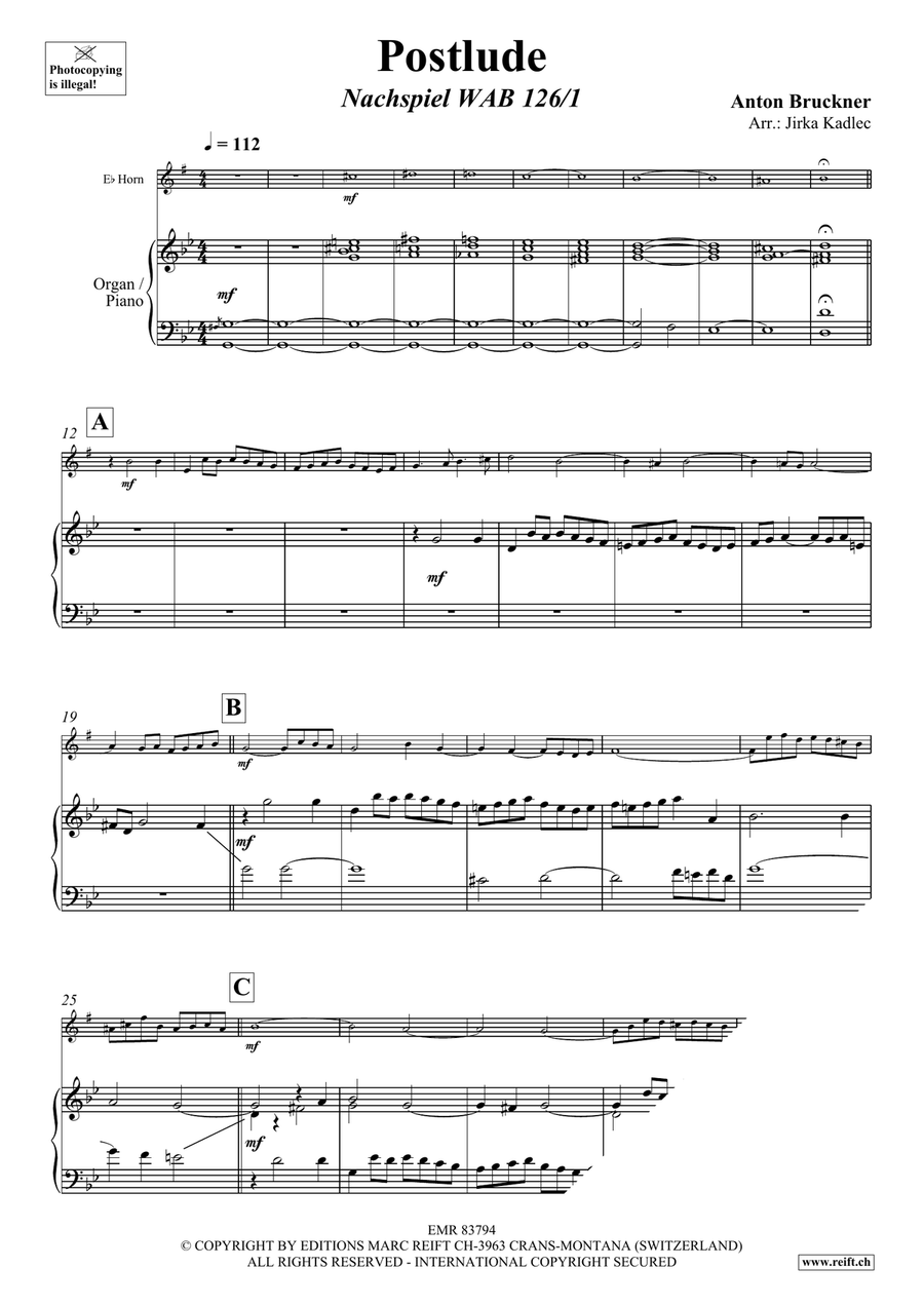 Postlude Postlude Horn scores gallery preview page 3