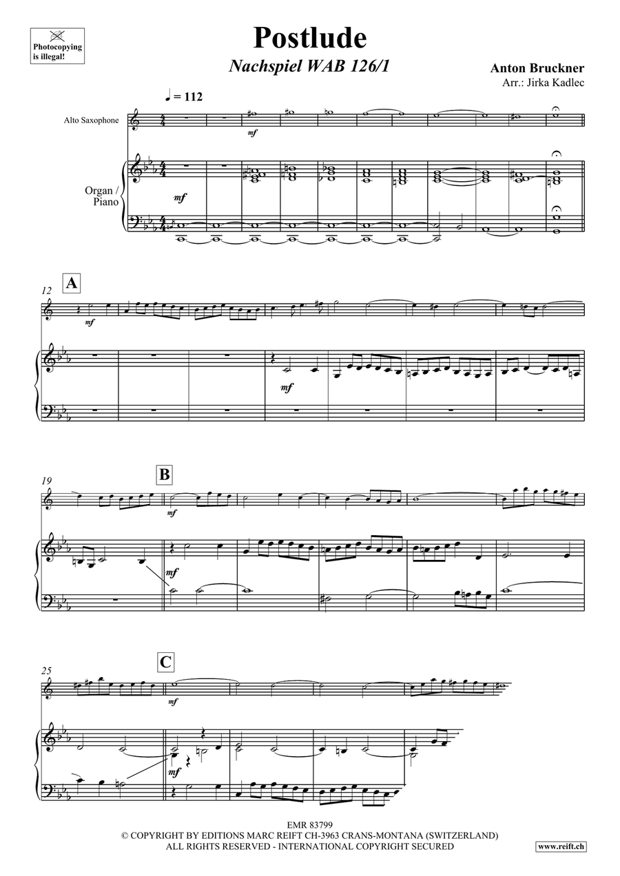 Postlude Postlude Alto Saxophone scores gallery preview page 3