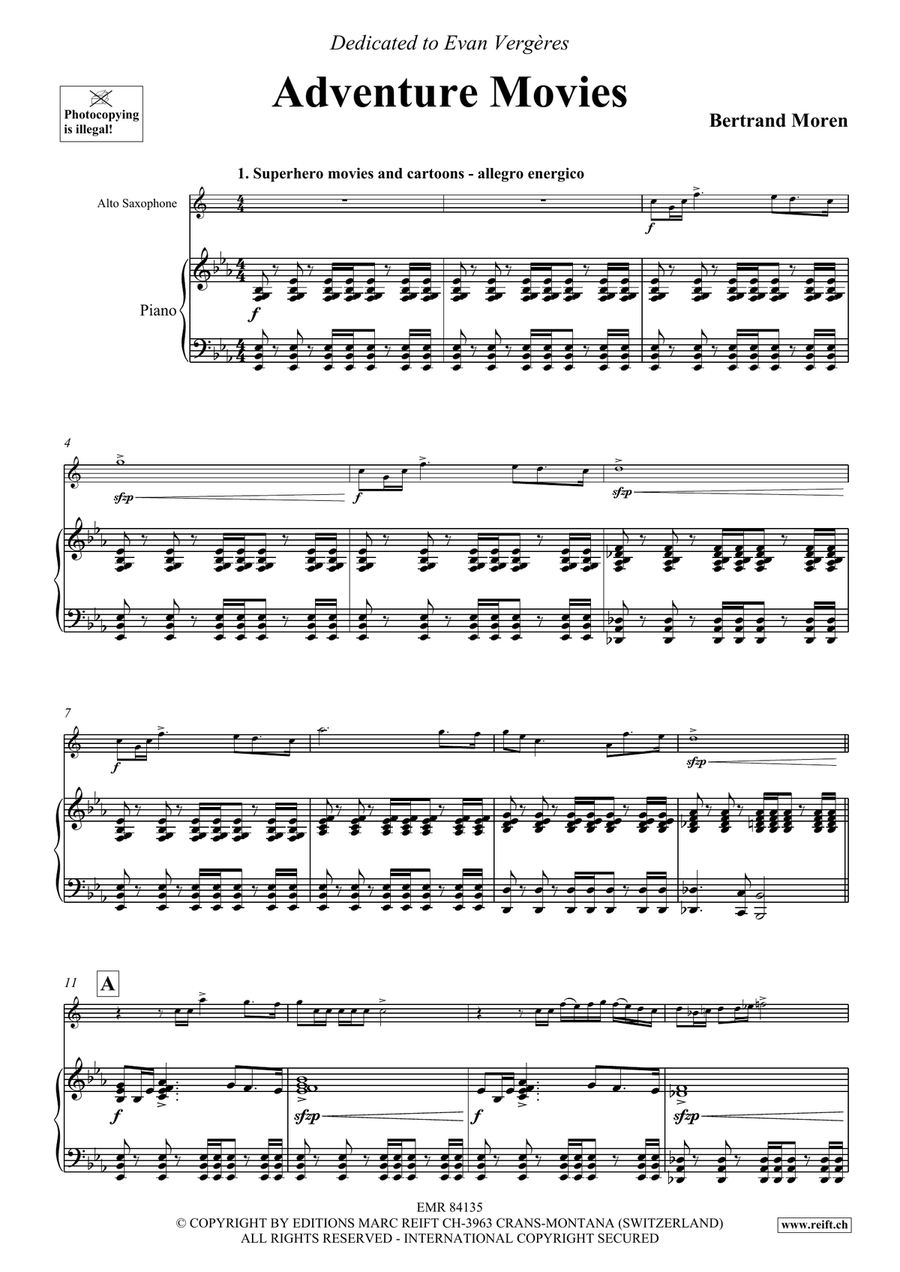 Adventure Movies Adventure Movies Alto Saxophone scores gallery preview page 5
