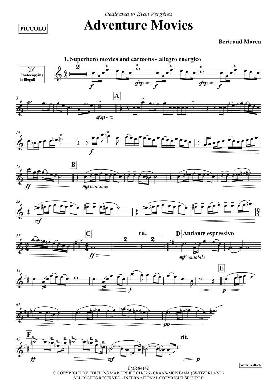 Adventure Movies Adventure Movies Piccolo scores gallery preview page 4