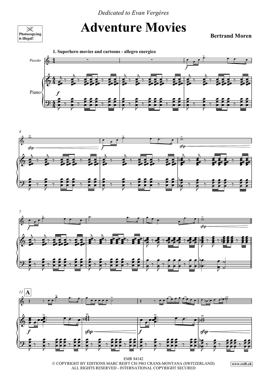 Adventure Movies Adventure Movies Piccolo scores gallery preview page 5