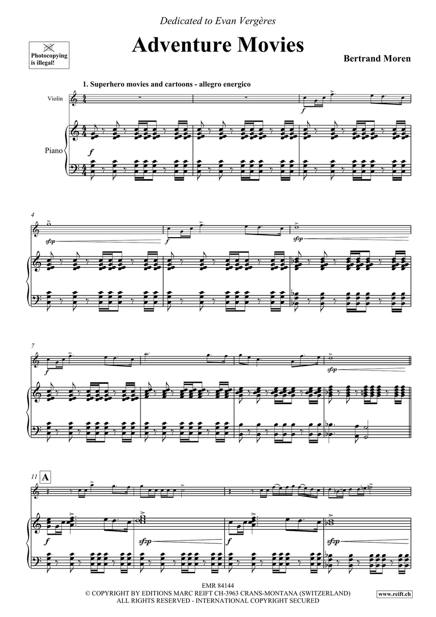 Adventure Movies Adventure Movies Violin Solo scores gallery preview page 5