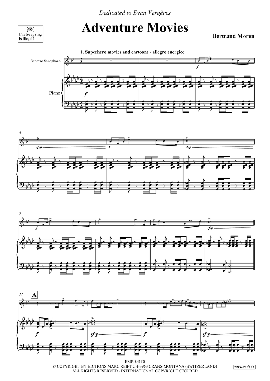 Adventure Movies Adventure Movies Soprano Saxophone scores gallery preview page 5