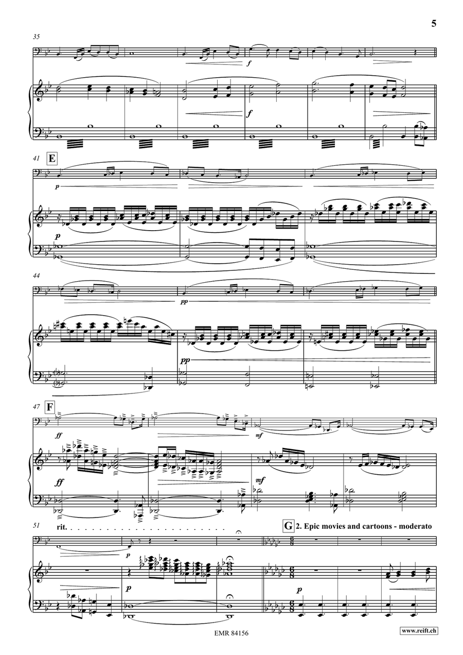 Adventure Movies Adventure Movies Bass Trombone scores gallery preview page 7