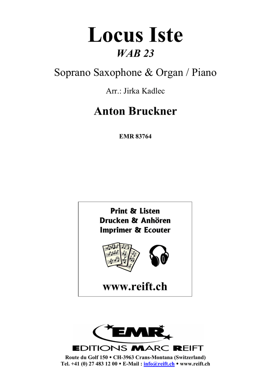Locus Iste Locus Iste Soprano Saxophone scores gallery preview page 2