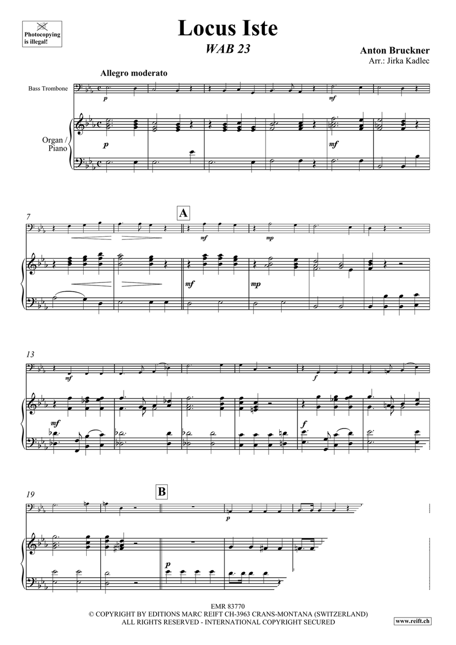 Locus Iste Locus Iste Trombone scores gallery preview page 3