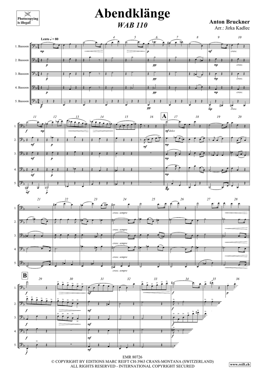 Abendklänge Abendklänge Bassoon scores gallery preview page 3