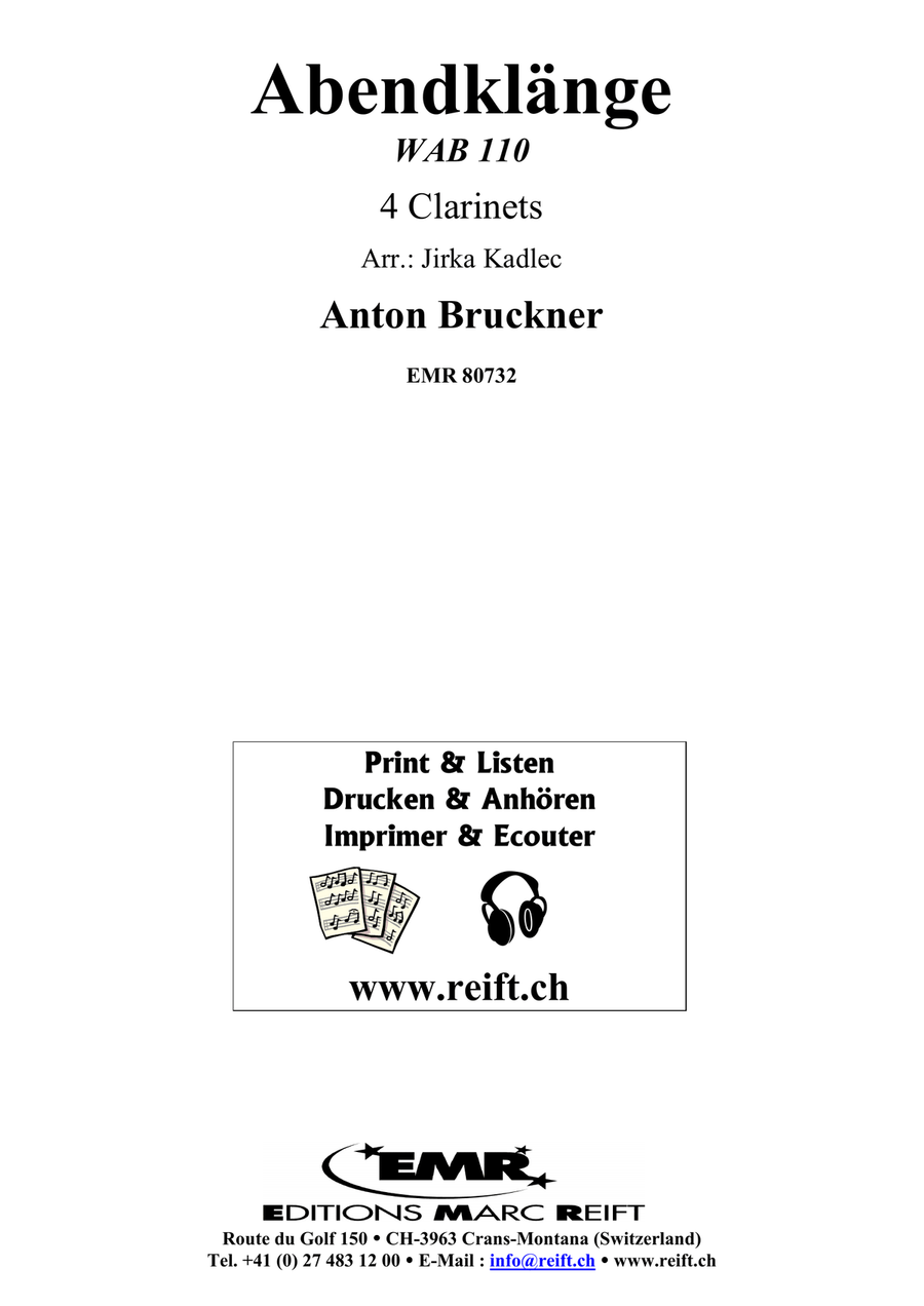 Abendklänge Abendklänge Clarinet Quartet scores gallery preview page 2