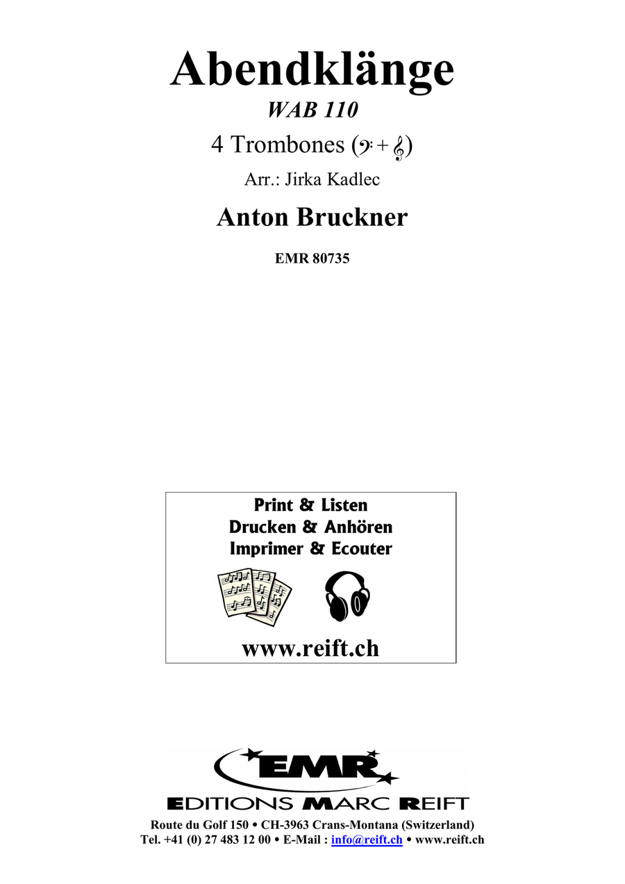 Abendklänge Abendklänge Trombone Quartet scores gallery preview page 2