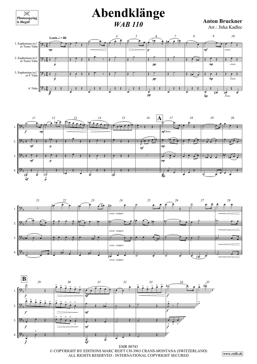 Abendklänge Abendklänge Tuba Quartet scores gallery preview page 3