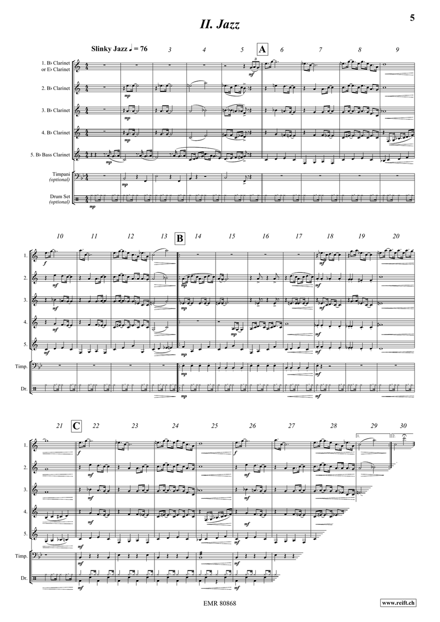 It's A Dog's Life! It's A Dog's Life! Clarinet Quintet scores gallery preview page 5