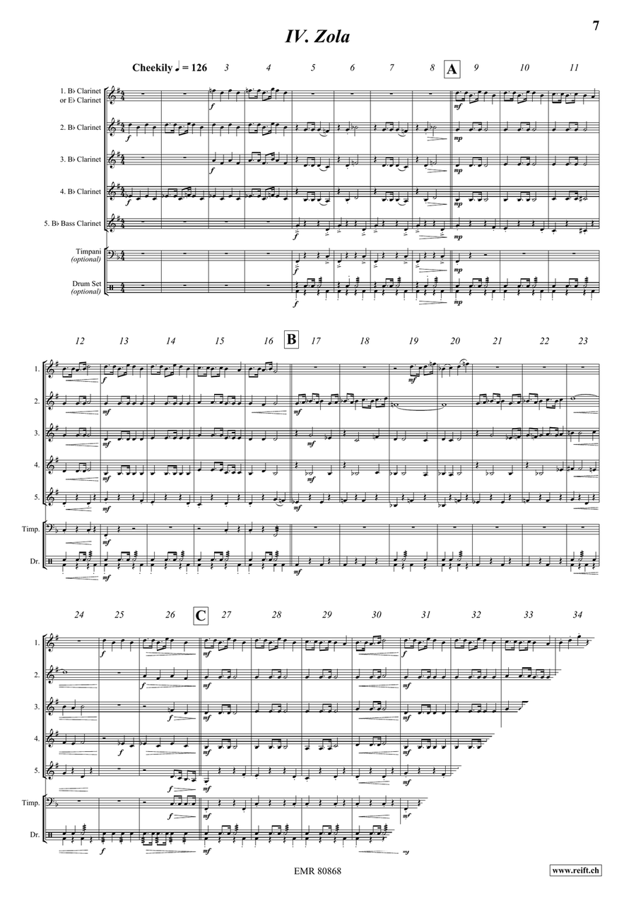 It's A Dog's Life! It's A Dog's Life! Clarinet Quintet scores gallery preview page 7