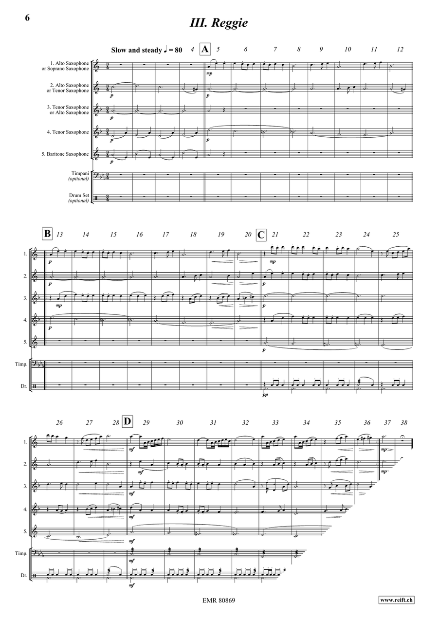 It's A Dog's Life! It's A Dog's Life! Saxophone Quintet scores gallery preview page 6