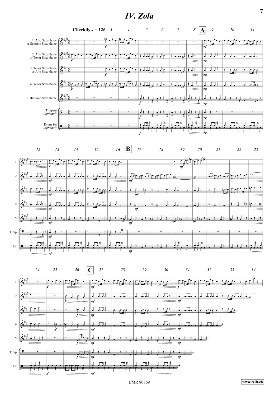 It's A Dog's Life! It's A Dog's Life! Saxophone Quintet scores gallery preview page 7