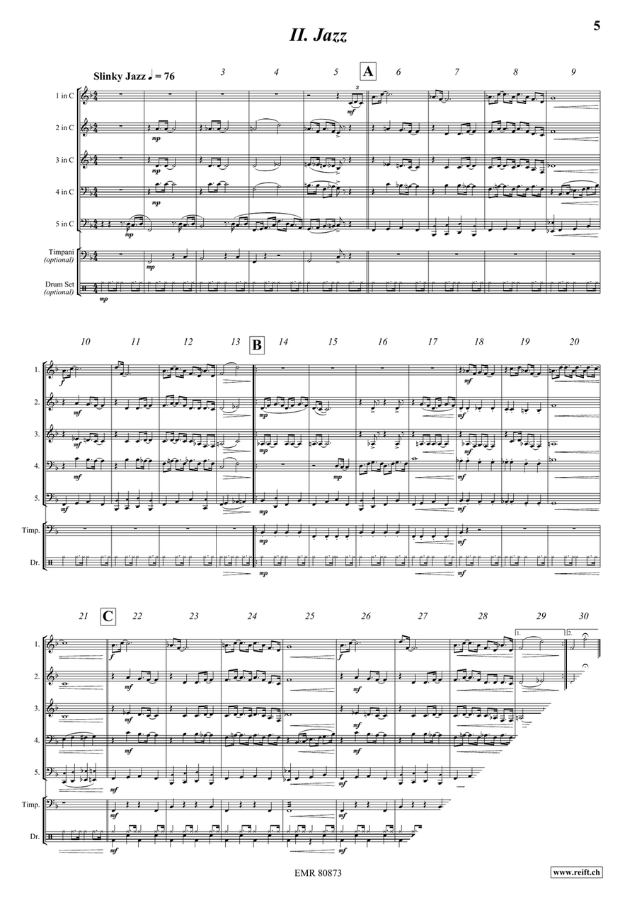 It's A Dog's Life! It's A Dog's Life! Brass Quintet scores gallery preview page 5