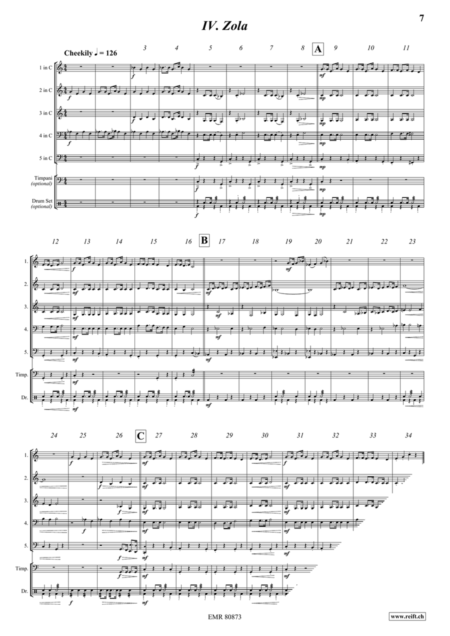 It's A Dog's Life! It's A Dog's Life! Brass Quintet scores gallery preview page 7