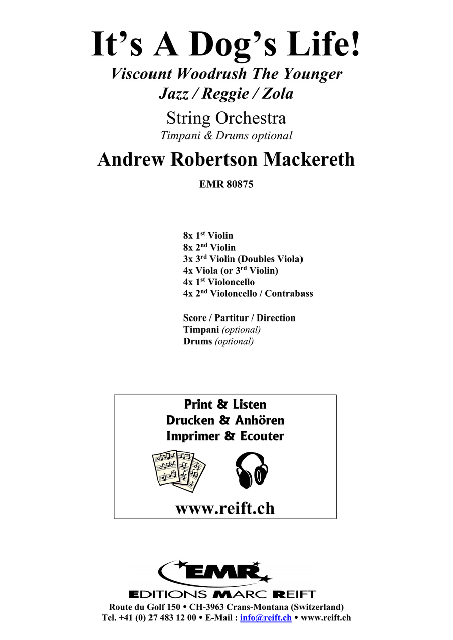 It's A Dog's Life! It's A Dog's Life! String Orchestra scores gallery preview page 2