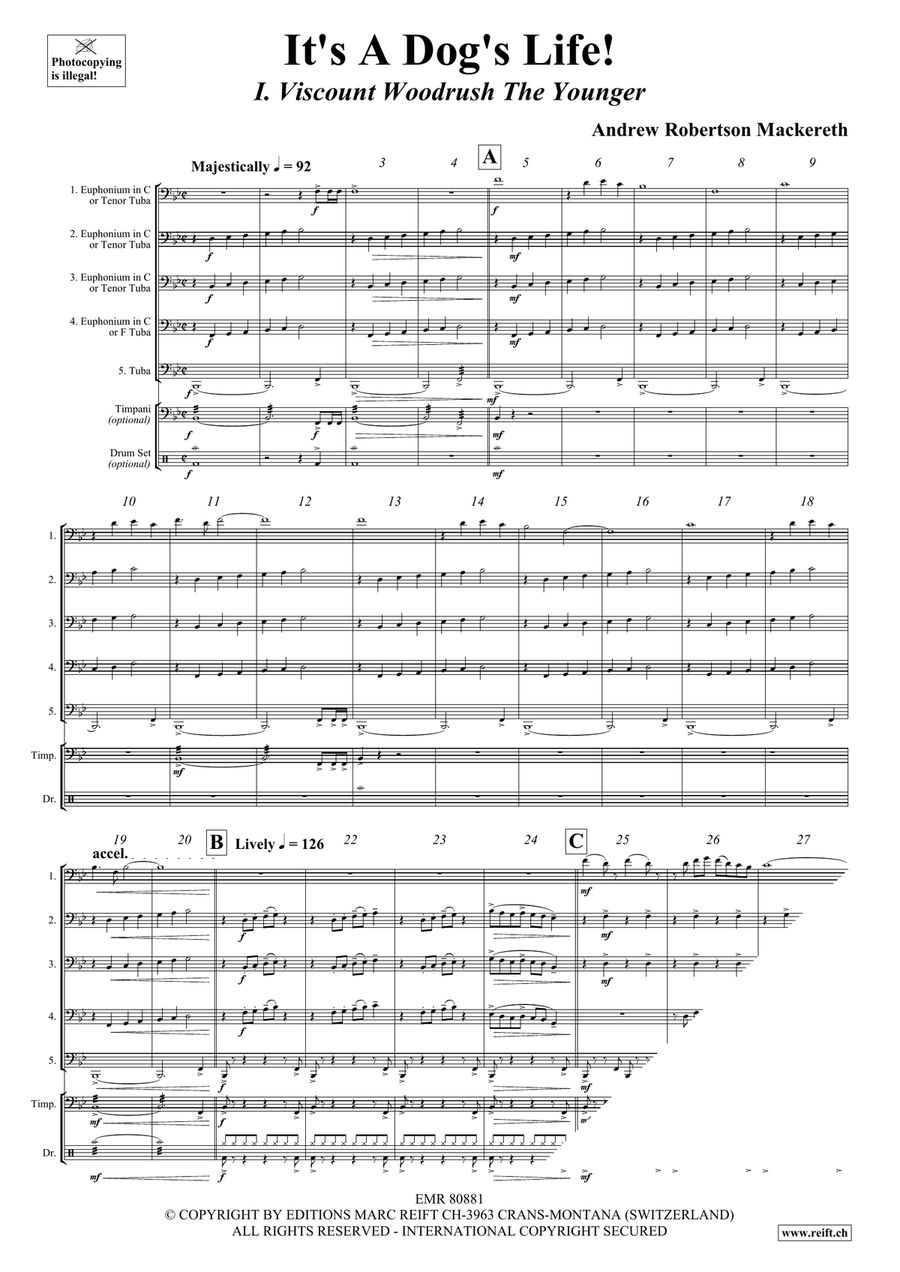 It's A Dog's Life! It's A Dog's Life! Tuba scores gallery preview page 4