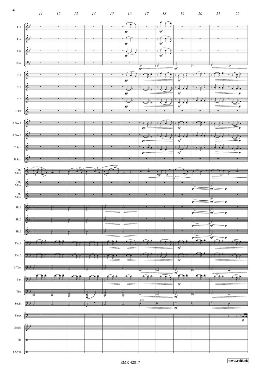Gypsy Songs by Antonin Dvorak Concert Band - Sheet Music page 4