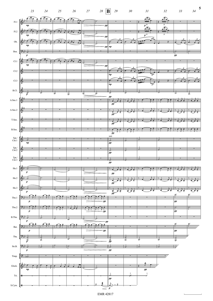 Gypsy Songs by Antonin Dvorak Concert Band - Sheet Music page 5