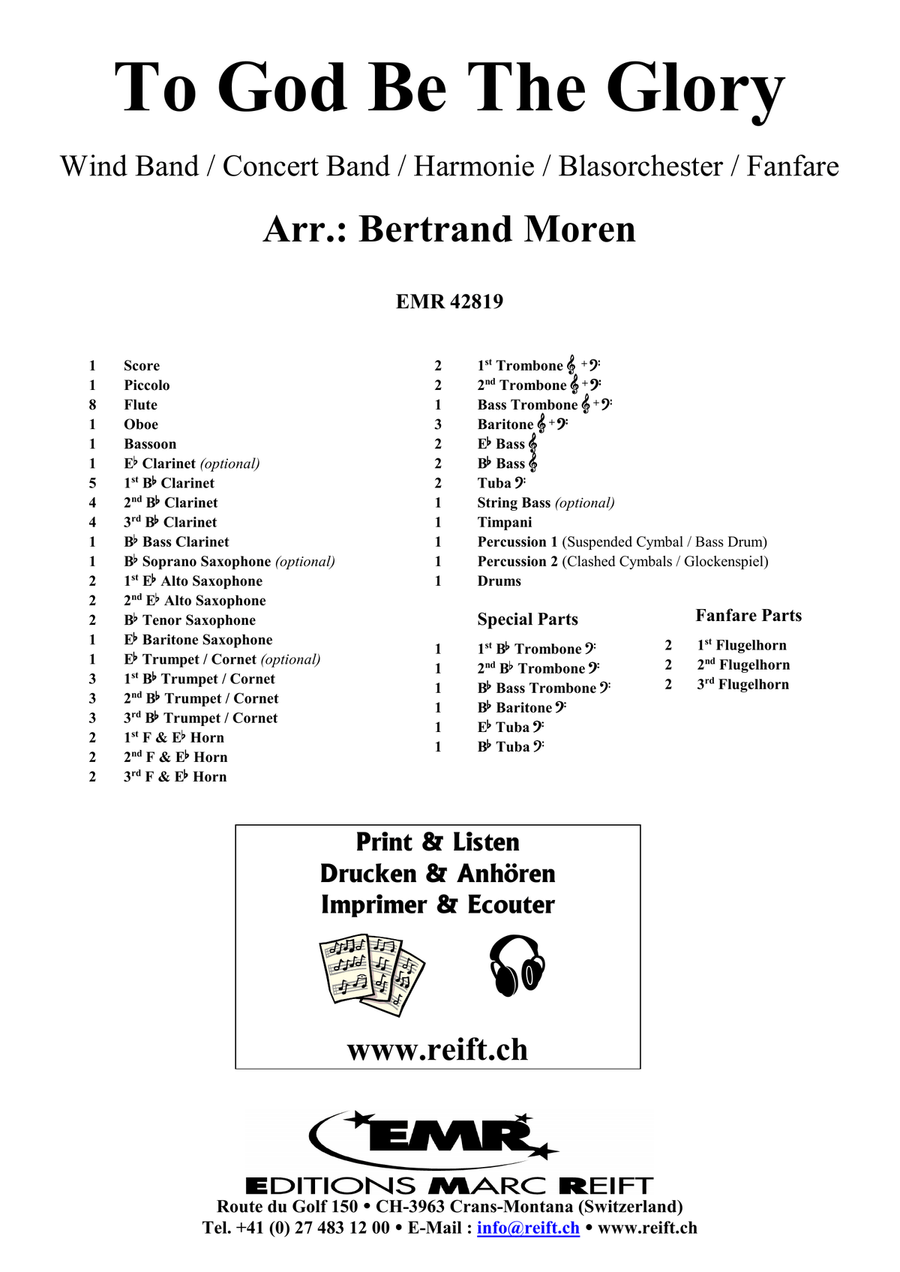 To God Be The Glory To God Be The Glory Concert Band scores gallery preview page 2