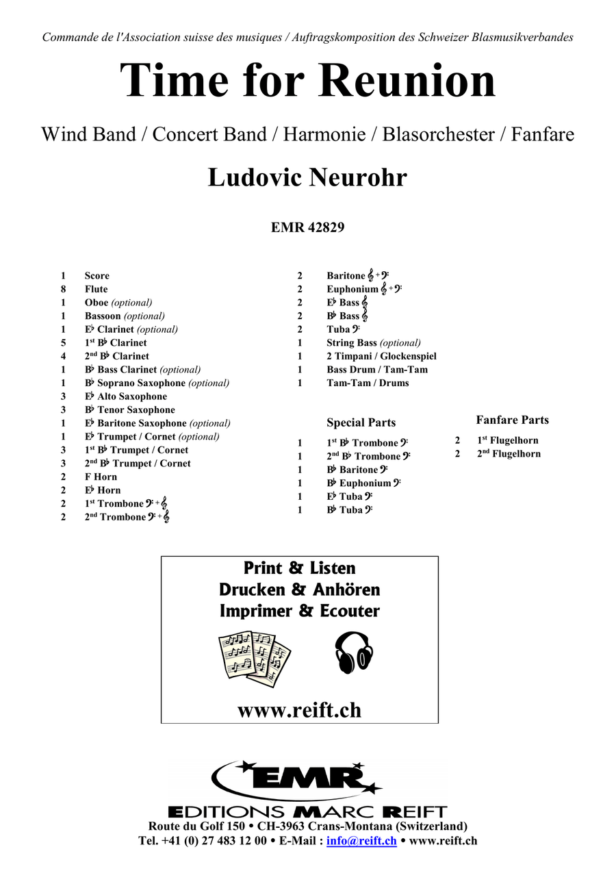 Time for Reunion Time for Reunion Concert Band scores gallery preview page 2