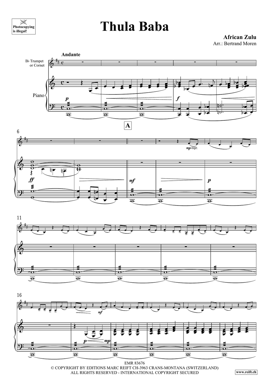 Thula Baba Thula Baba Cornet scores gallery preview page 3